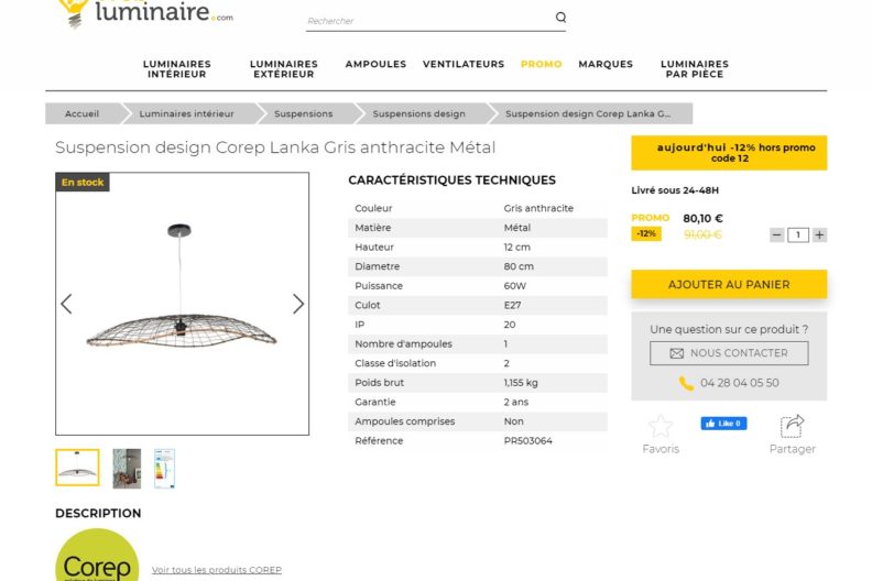 Web Luminaire